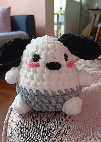 Gri Peluş Oyuncak Köpek - Görsel 2