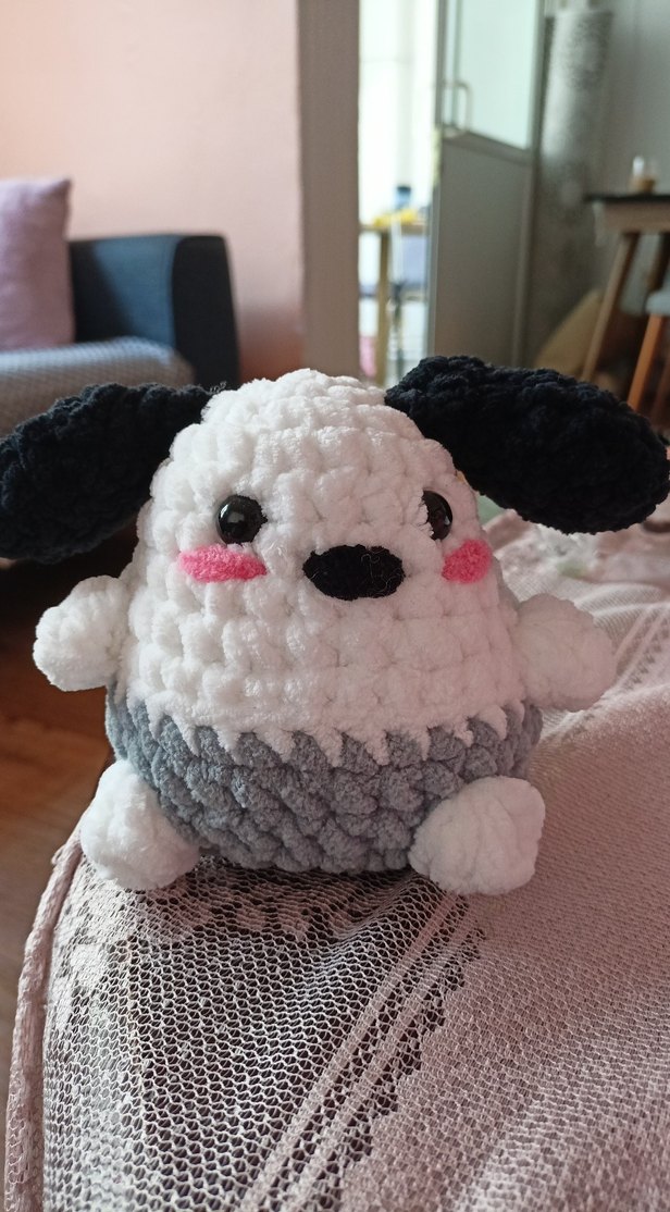 Gri Peluş Oyuncak Köpek - Görsel 2