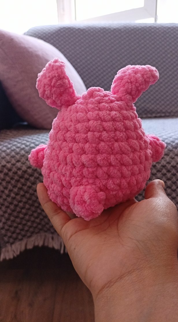 Pembe Tavşan Yumuşak Peluş Oyuncak - Görsel 3