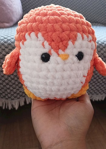 Renkli Turuncu penguen Peluş Oyuncak - Görsel 2