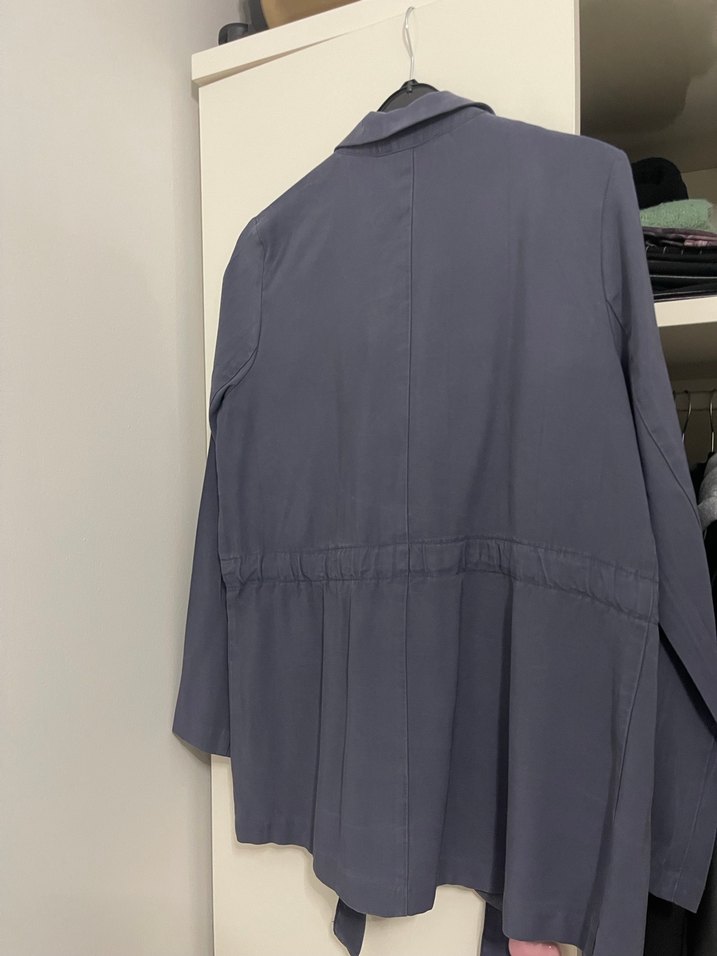 Gri Kemerli Kadın Blazer Ceket - Görsel 2