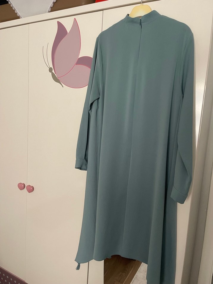 Uzun, Salaş, Nakış Detaylı Bohem Tunik - Görsel 2