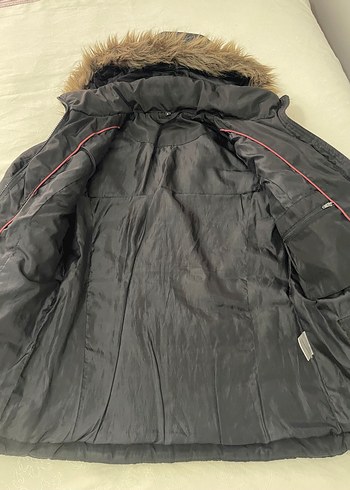 Kürklü Siyah Kadın Kışlık Mont - Görsel 2