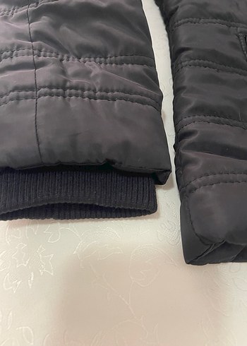 Kürklü Siyah Kadın Kışlık Mont - Görsel 3