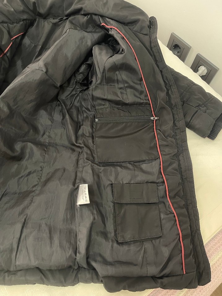 Kürklü Siyah Kadın Kışlık Mont - Görsel 4