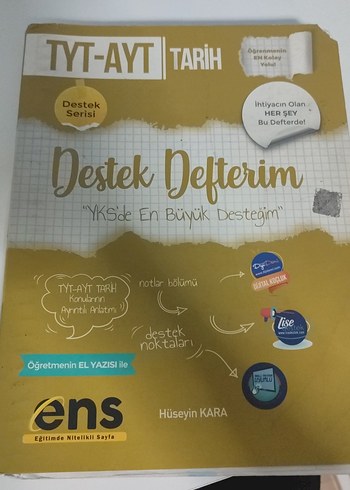 TYT-AYT Tarih Destek Defterim - Hüseyin Kara