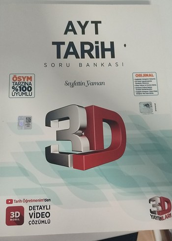 AYT Tarih Soru Bankası 3D Video Çözümlü