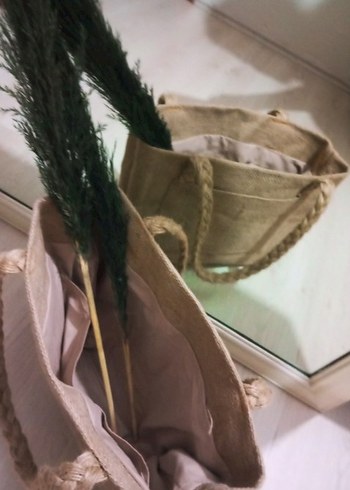 Kahverengi Örgü Saplı Çanta - Görsel 7