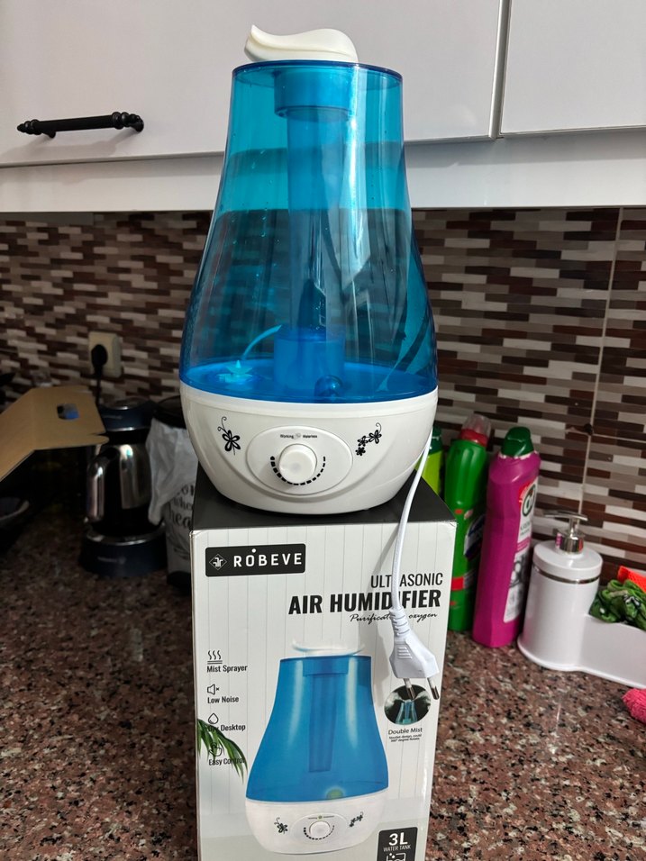 Robeve Ultrasonik Hava Nemlendirici 3L Beyaz - Görsel 2