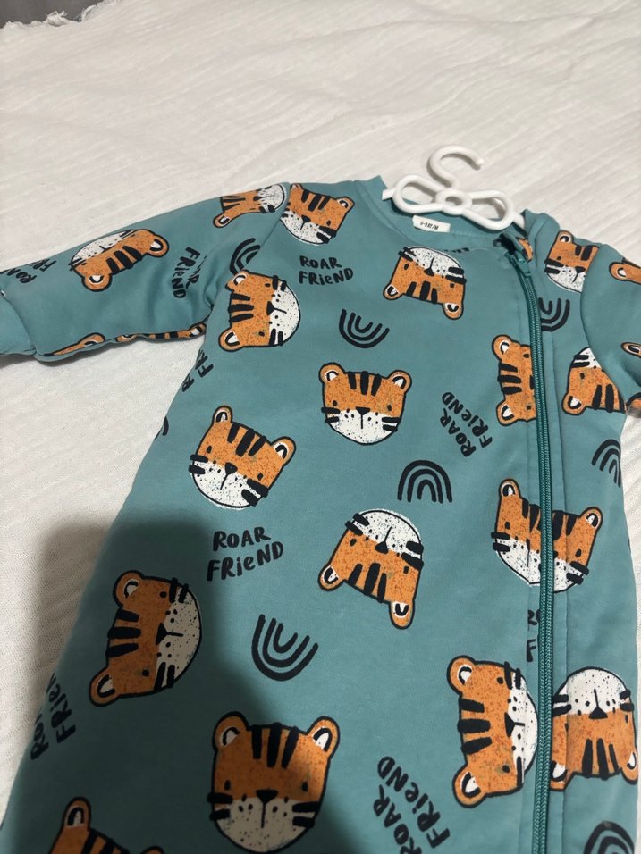 Erkek Bebek Renkli Uzun Kollu Fermuarlı Tulum - Görsel 2