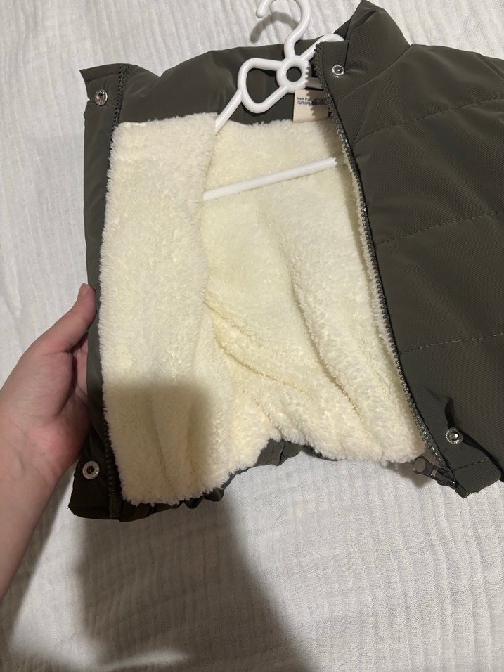 Haki Fermuarlı bebek Yelek - Görsel 3