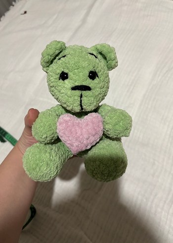 Yeşil Peluş Ayıcık Oyuncak - Görsel 3