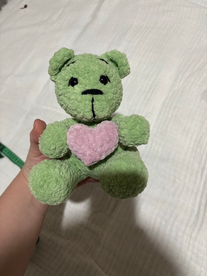 Yeşil Peluş Ayıcık Oyuncak - Görsel 2