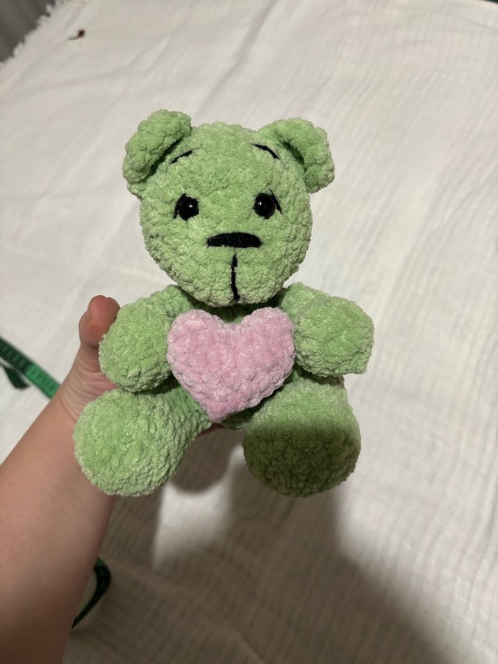 Yeşil Peluş Ayıcık Oyuncak - Görsel 3