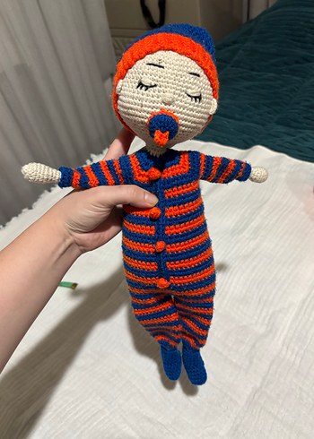 Renkli Örgü Bebek Oyuncak - Görsel 3