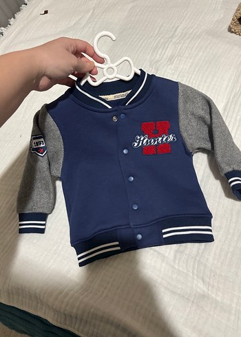 Erkek Çocuk Gri Düğmeli Spor Ceket - Görsel 2