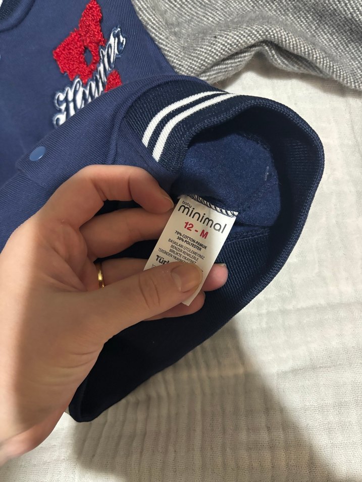 Erkek Çocuk Gri Düğmeli Spor Ceket - Görsel 3