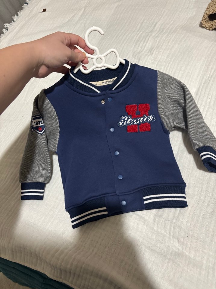 Erkek Çocuk Gri Düğmeli Spor Ceket - Görsel 2