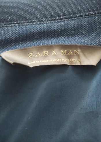 48 Beden gri Renk Gri Erkek Düğmeli Ceket (ZARA)