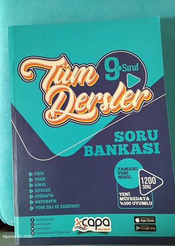 9.SINIF ÇAPA YAYINLARI KARIŞIK SORU BANKASI