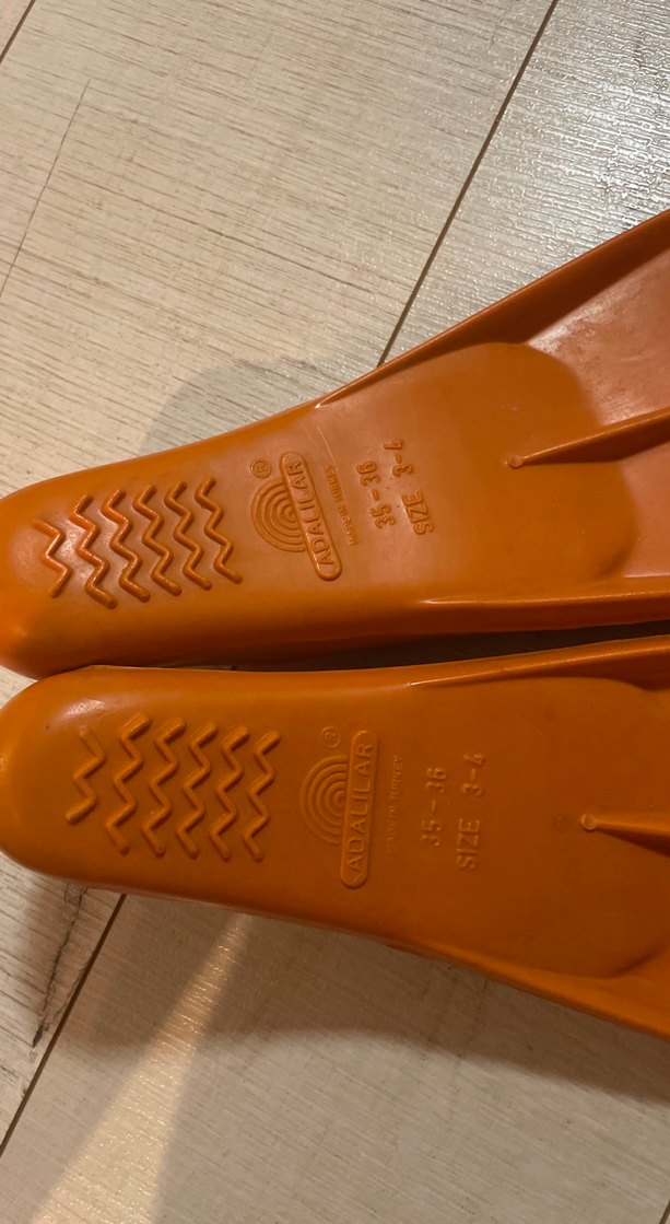 Turuncu Kauçuk Yüzme Paleti 35-36 - Görsel 2