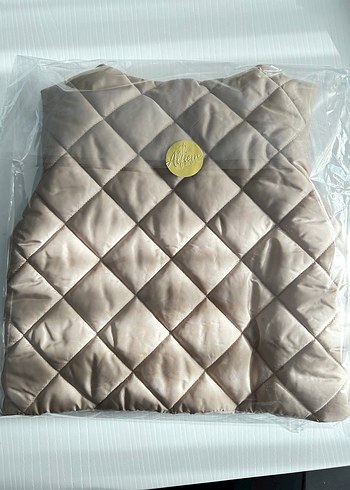 Çıt çıtlı  Bej  Kısa çocuk Yelek - Görsel 3