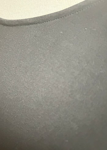 Kemer Detaylı Klasik Siyah Midi Elbise - Görsel 6