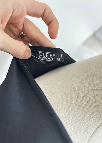 Kemer Detaylı Klasik Siyah Midi Elbise - Görsel 5