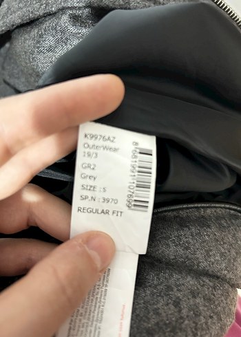 Kürk Detaylı Gri Kadın Kışlık Mont - Görsel 9