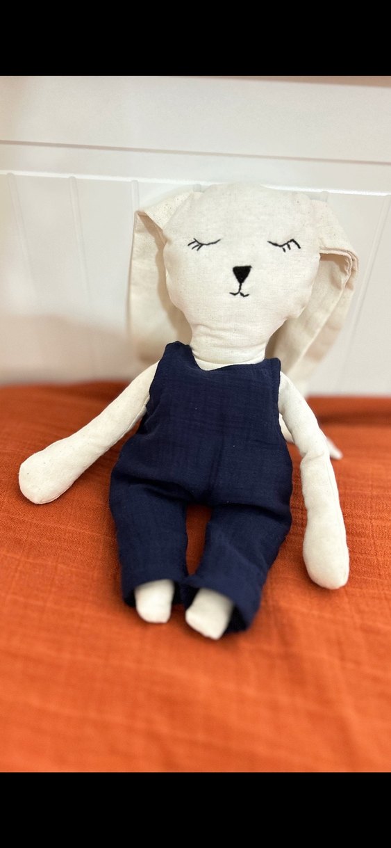 Pamuk Beyaz Tavşan Oyuncak - Görsel 2