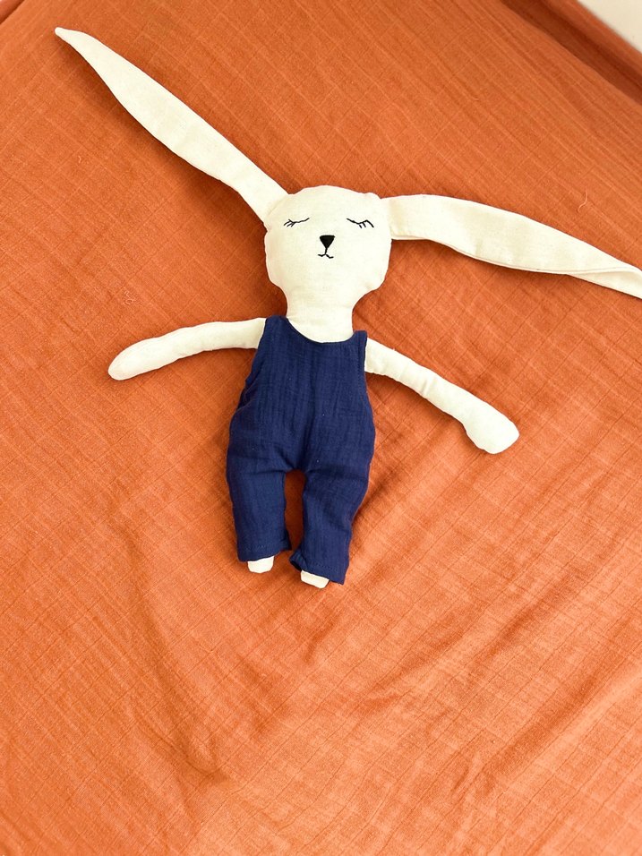 Pamuk Beyaz Tavşan Oyuncak - Görsel 4