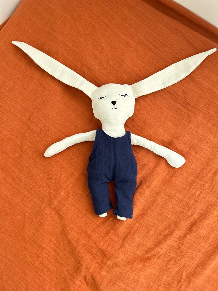 Pamuk Beyaz Tavşan Oyuncak - Görsel 3