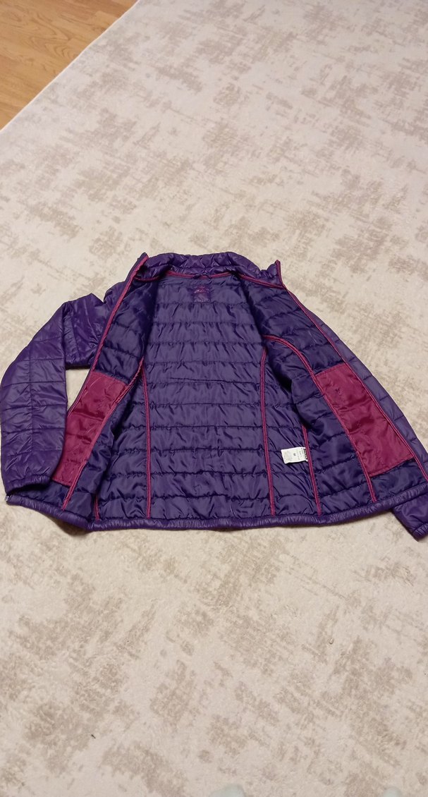 Mor Kadın Kışlık Fermuarlı Mont - Görsel 3