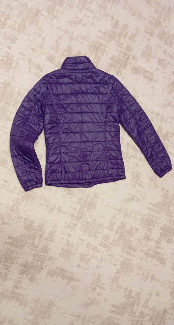 Mor Kadın Kışlık Fermuarlı Mont - Görsel 2