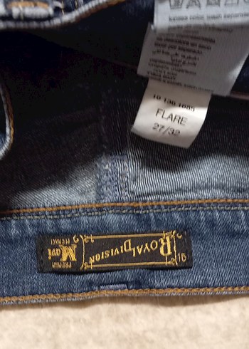 Gri Mavi Kadın Denim Bol Kesim Jean - Görsel 3