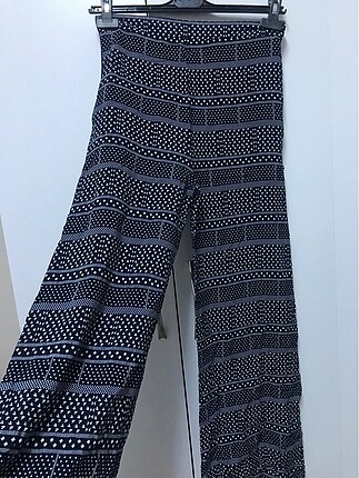 Cizgili desenli salas pantolon