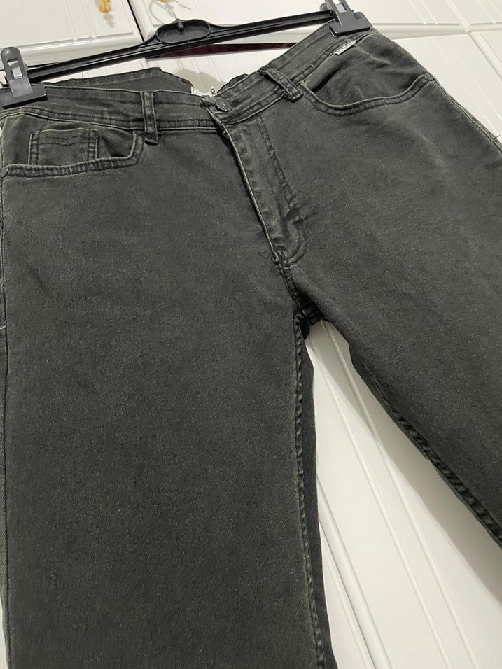 Erkek Siyah Denim Regular Fit Jean - Görsel 3
