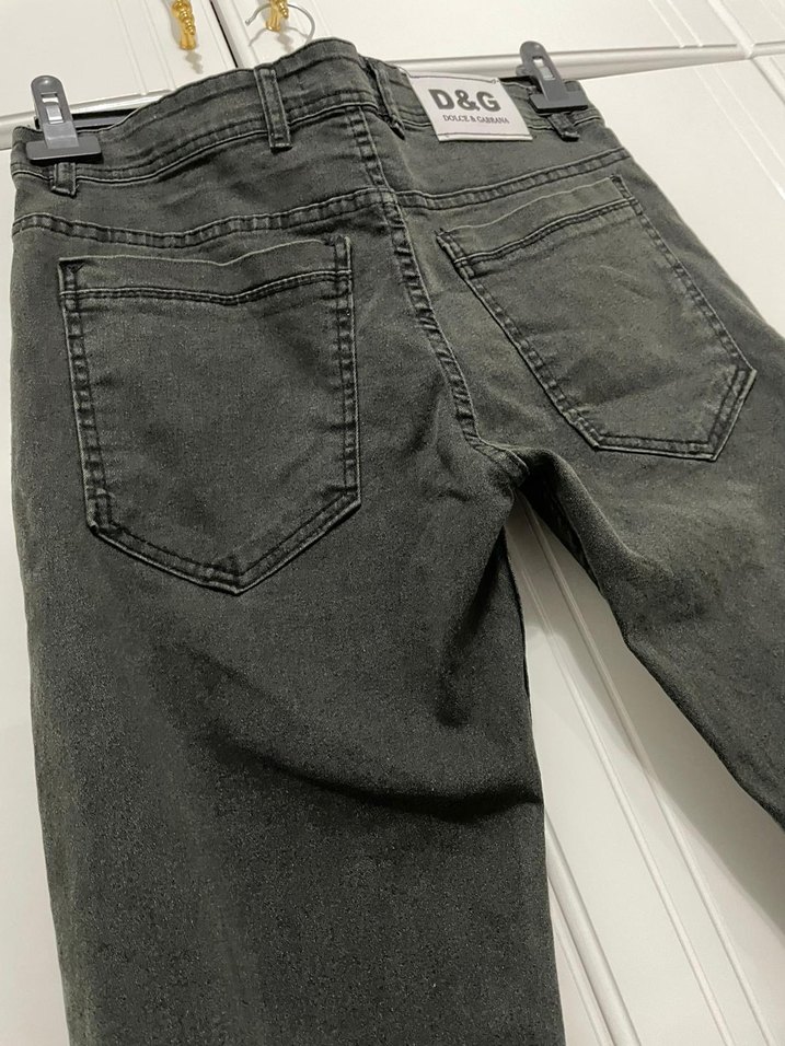 Erkek Siyah Denim Regular Fit Jean - Görsel 4