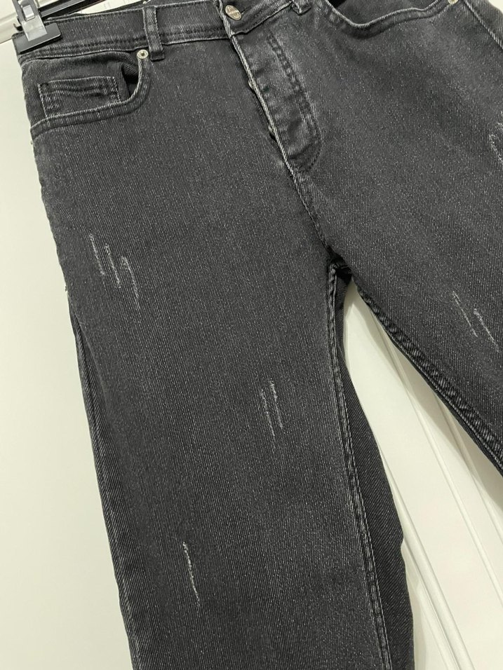 Siyah Erkek Kot Pantolon - Görsel 2