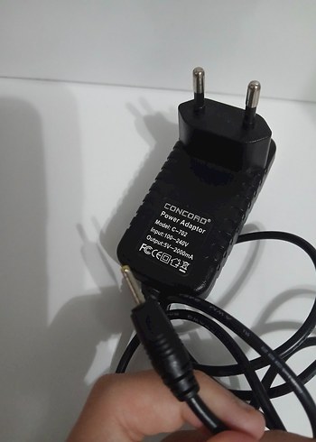 CONCORO Siyah Şarj Adaptörü - Görsel 2