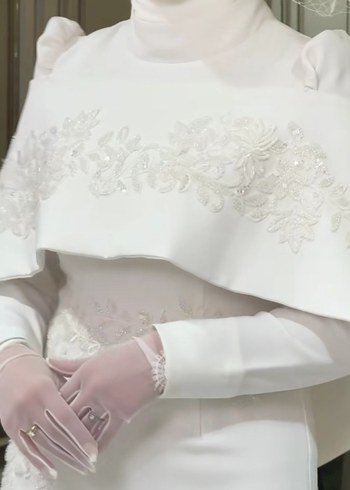 tesettür nikah elbisesi abiye