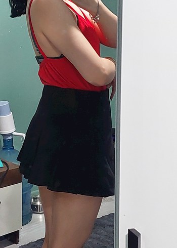 xs Beden Siyah Mini Şort Etek