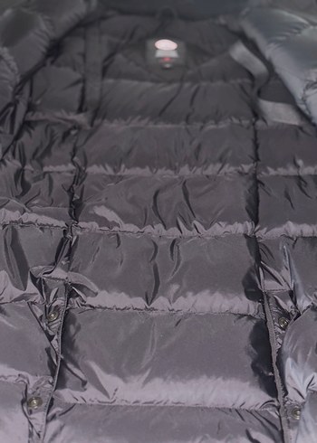 s Beden Kürk Detaylı Siyah Uzun Kadın Mont Canada goose