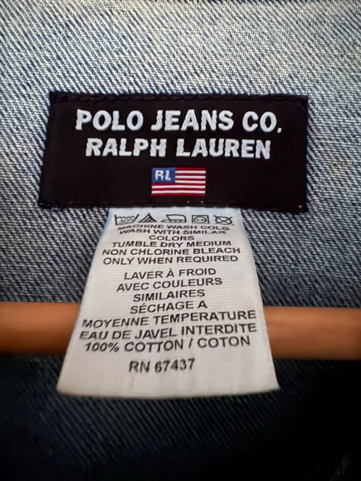 Orijinal ralph lauren erkek denim mont
Kol alti 58 cm - Görsel 4