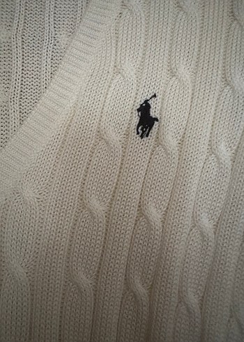 Orijinal ralph lauren beyaz kazak - Görsel 2