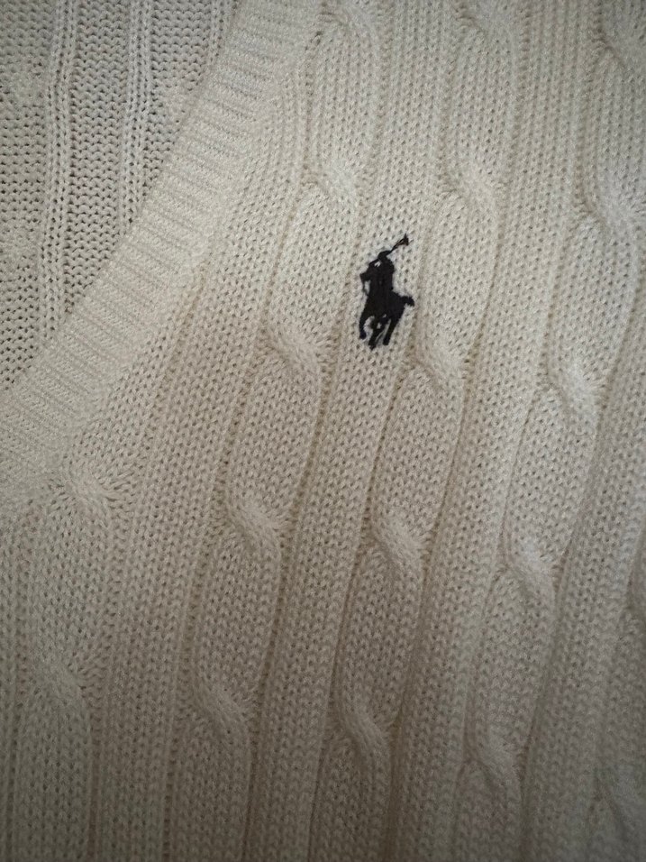 Orijinal ralph lauren beyaz kazak - Görsel 2