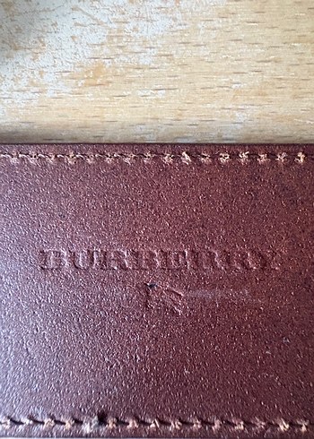 Orijinal Burberry koyu kahve deri kadin kemer - Görsel 6
