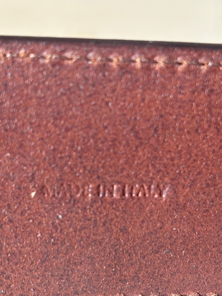 Orijinal Burberry koyu kahve deri kadin kemer - Görsel 4