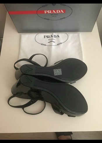 Prada Prada Siyah Platform Topuklu Kadın Sandalet