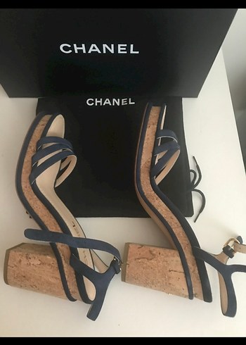 Chanel CHANEL lacivert Topuklu Kadın Sandalet